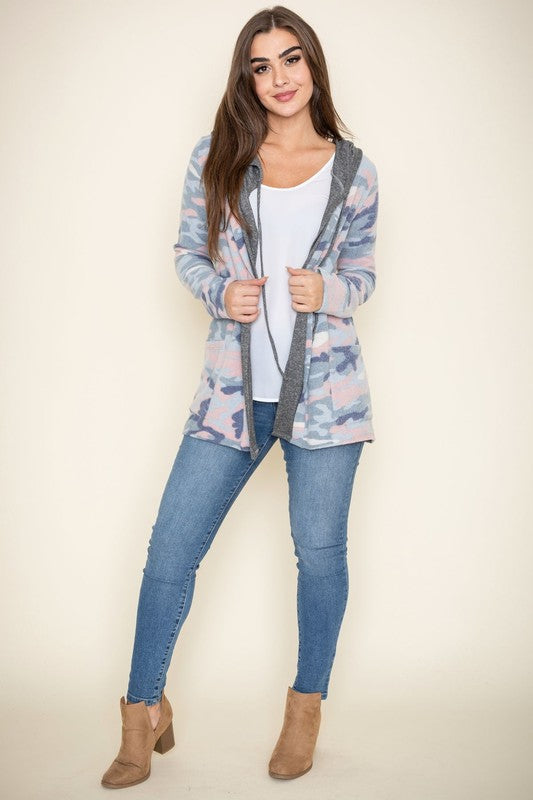 Stilla | Cardigan Med Hætte