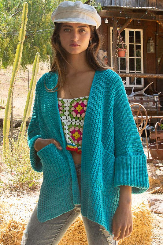 Stilla | Ærmegarn Med Lomme Cardigan