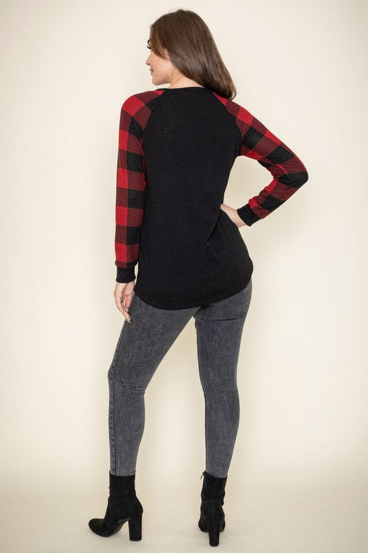 Stilla | Checker Ærme Sequin Lomme Tunika