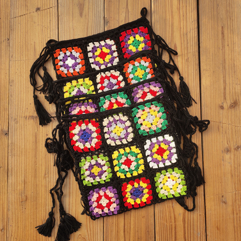Damer håndlavet hækle crossbody taske Stilla