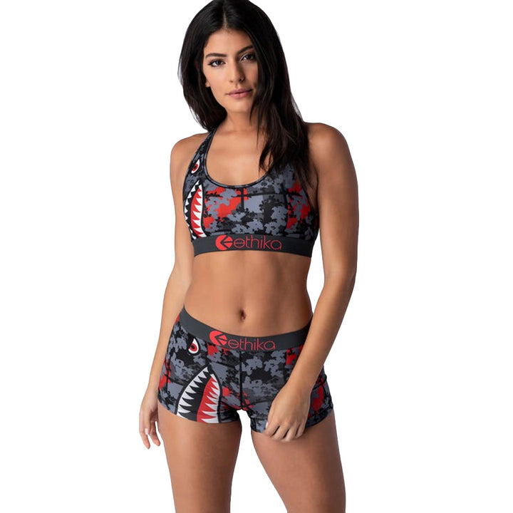 Dame Sport-BH med trendy dyreprint Stilla