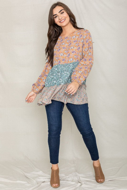 Stilla | Ditsy Floral Lagdelt Tunika