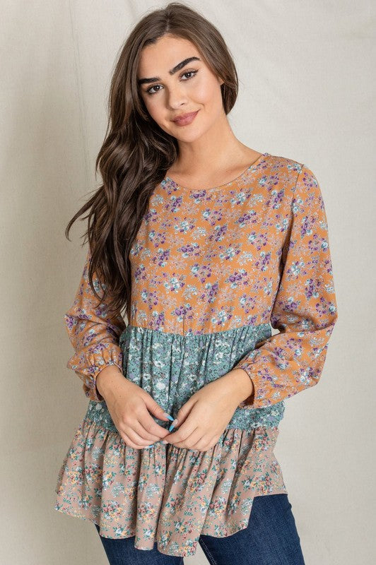 Stilla | Ditsy Floral Lagdelt Tunika