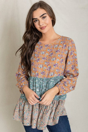 Stilla | Ditsy Floral Lagdelt Tunika