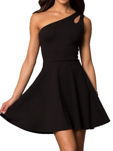 Stilla | One Shoulder Dress With Teardrop Cutout