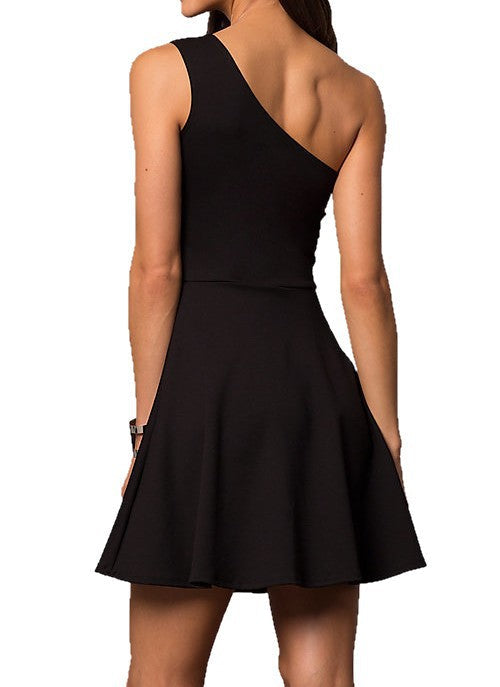 Stilla | One Shoulder Dress With Teardrop Cutout
