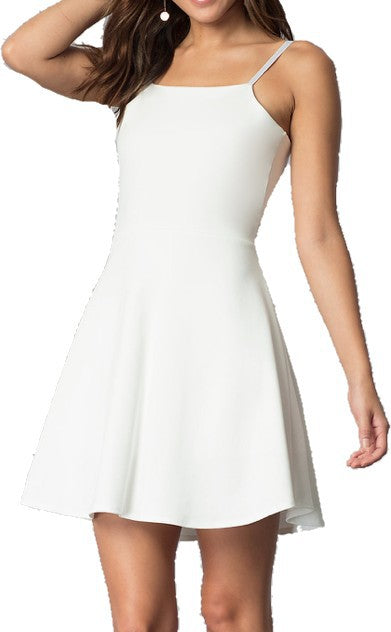 Stilla | Tie Back Flare Dress
