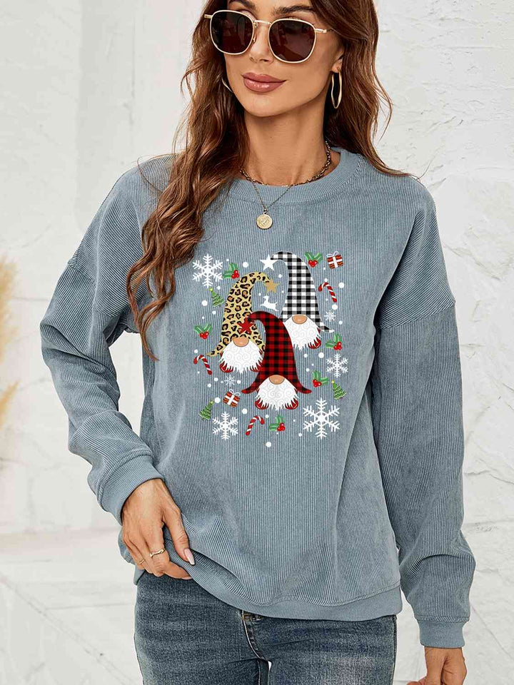 Stilla | Gnome Graphic Drop Shoulder Sweatshirt