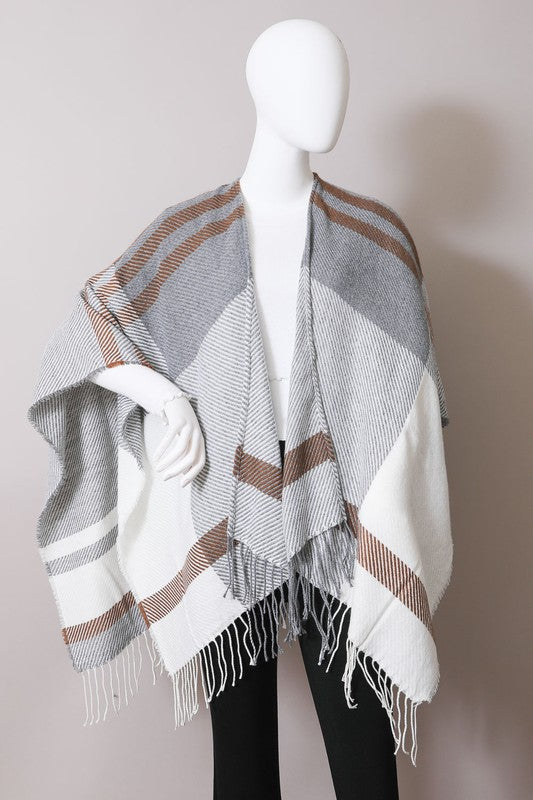 Stilla | Flannel Tussel Ruana