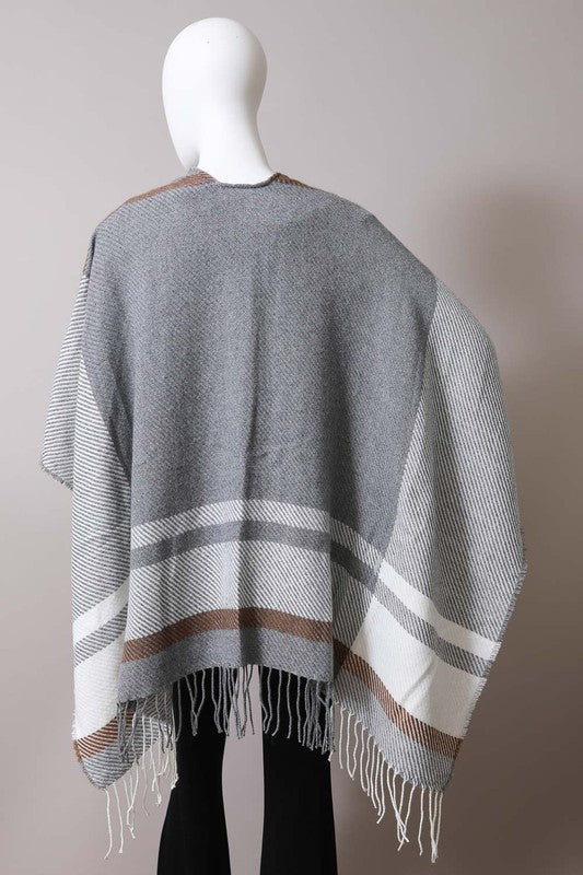 Stilla | Flannel Tussel Ruana