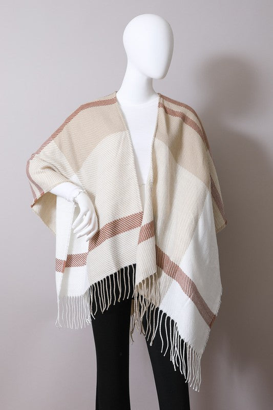 Stilla | Flannel Tussel Ruana