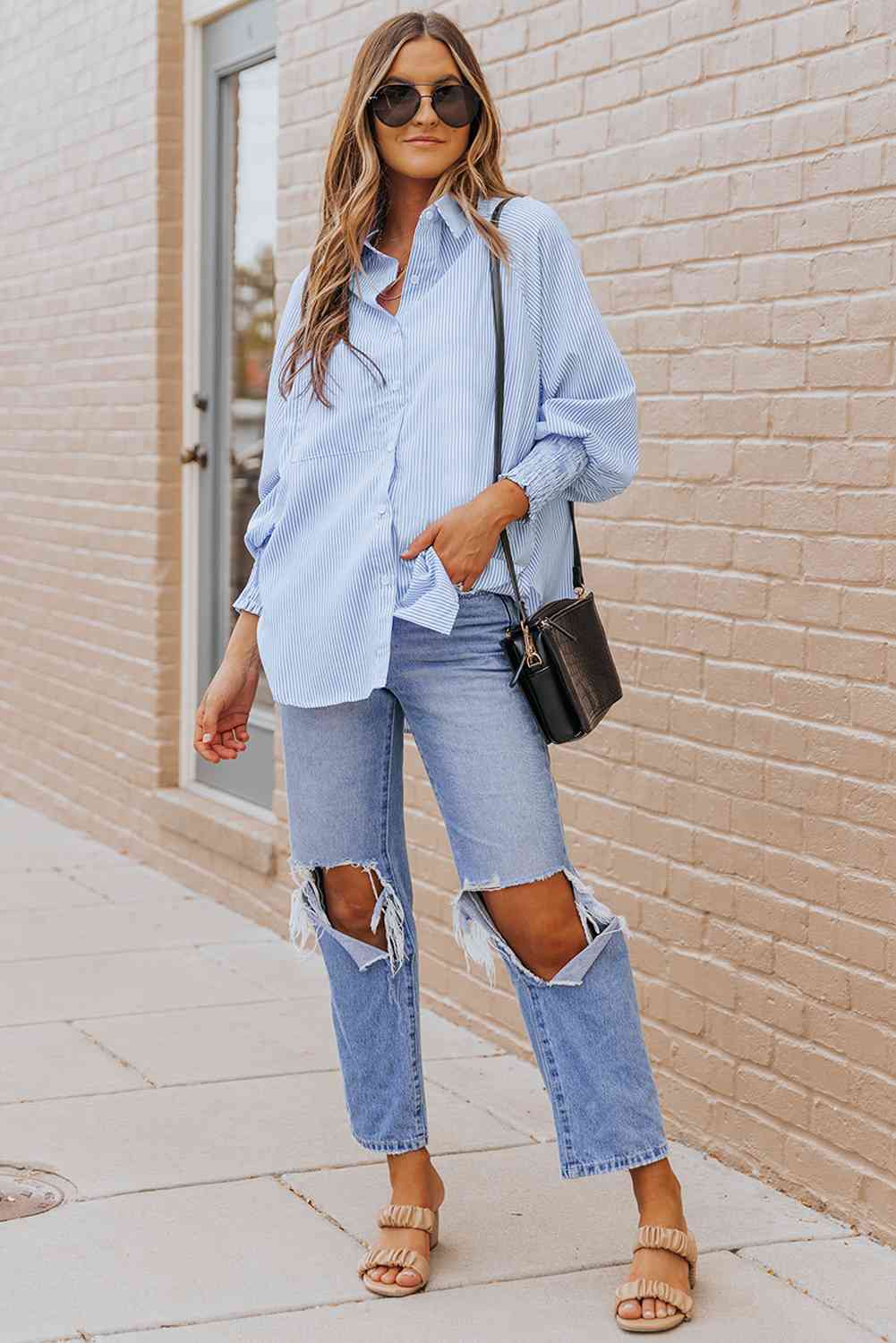 Stilla | Lantern Sleeve Krave Skjorte