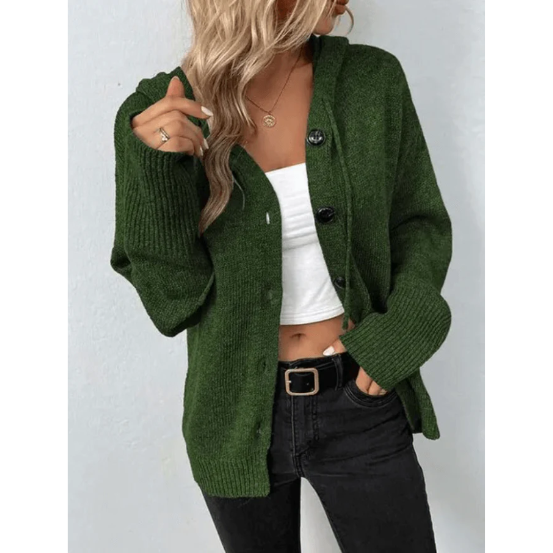 Stilla | Cozy Strikket Cardigan med Knapper til Kvinder