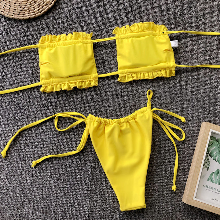 Stilla | Trim Ruched Bikini Sæt