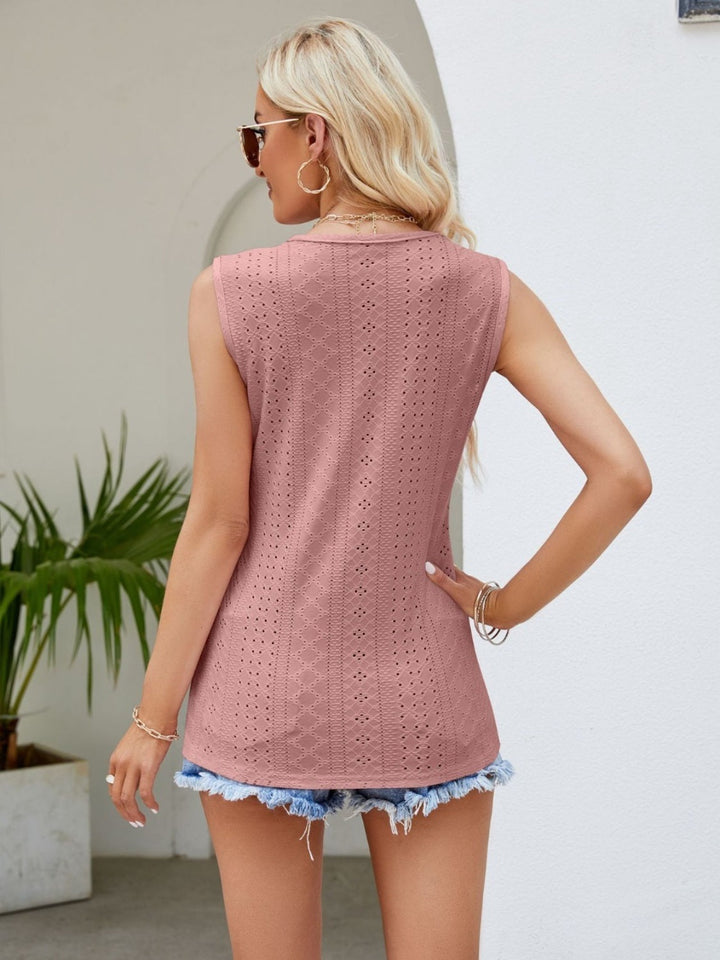 Stilla | Blonde Detalje V-Hals Tank