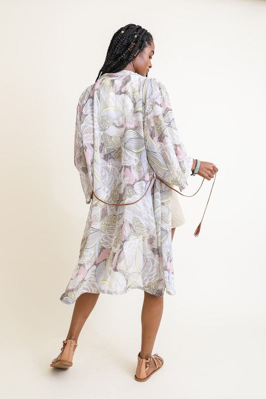 Stilla | Kimono M/ Suede Bindebælte