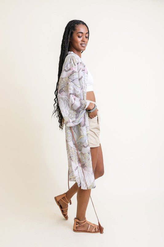 Stilla | Kimono M/ Suede Bindebælte