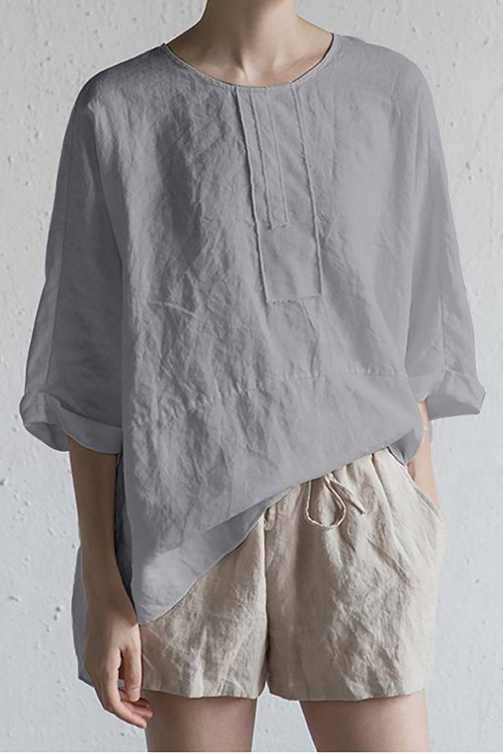 Stilla | Smart japansk bluse i hør