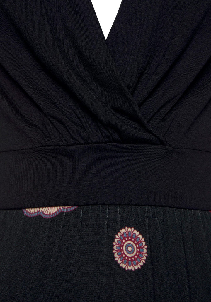 Dame Mandala-Print Wrap Kjole Stilla