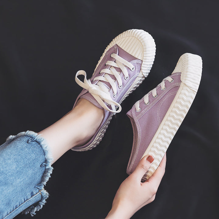 Dame fritid sneakers med åndbar bomuld og skridsikker sål Stilla