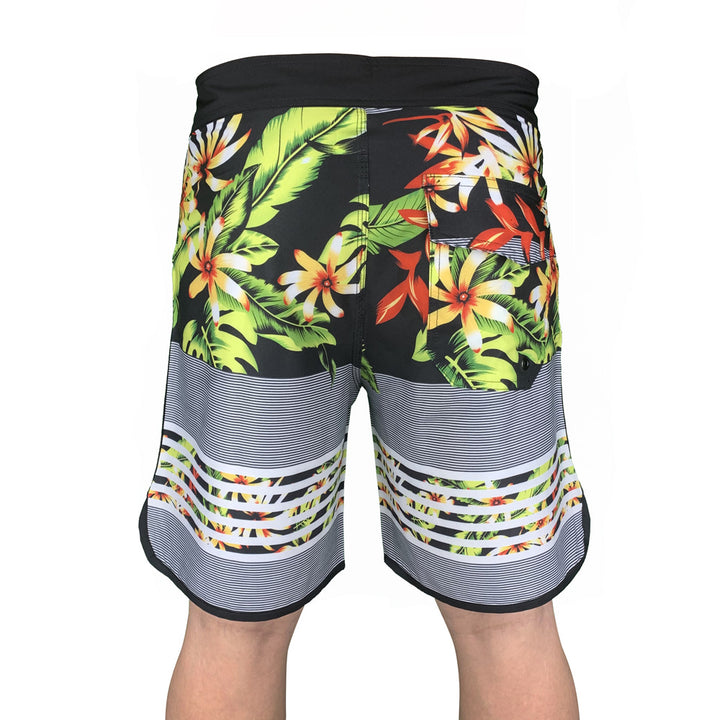 Herre badshorts med innovative tropemotiver og høj bærekomfort Stilla