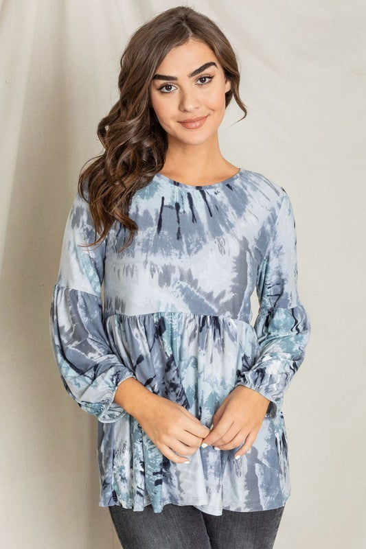 Stilla | Tie Dye Biskop Ærme Tunika