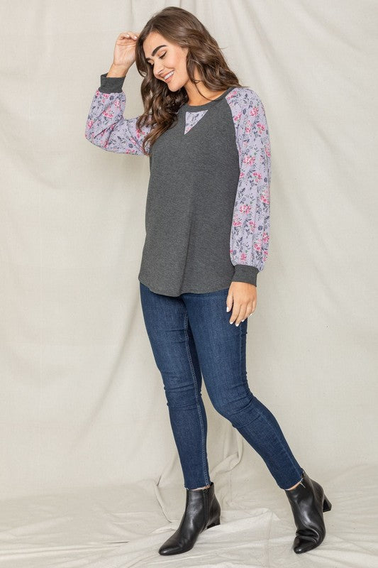 Stilla | Stich Floral Raglan Ærme
