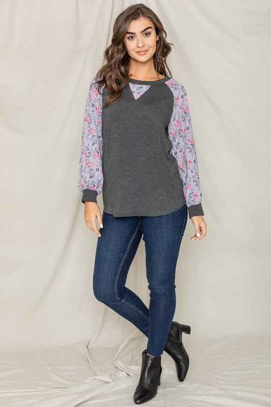 Stilla | Stich Floral Raglan Ærme