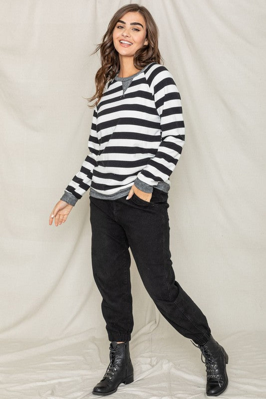 Stilla | Stripe V- Stik Tunika