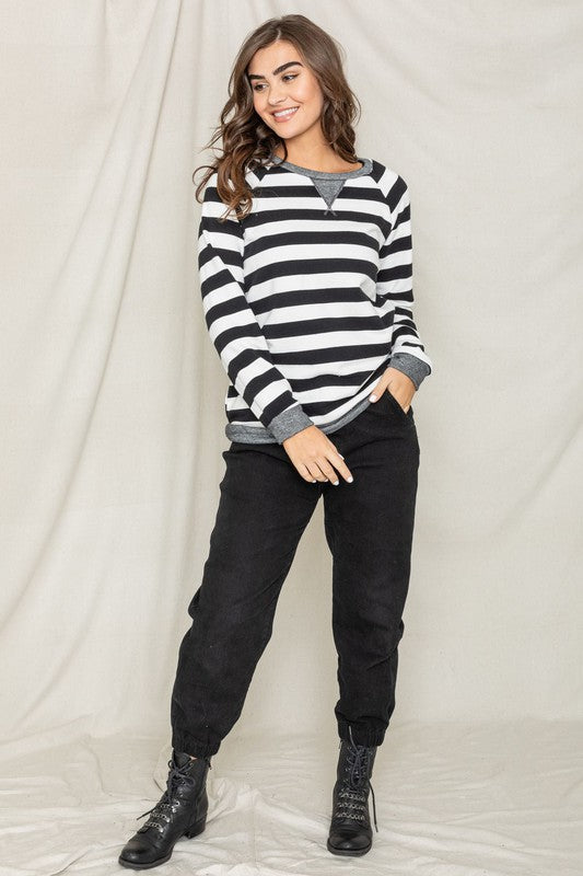 Stilla | Stripe V- Stik Tunika