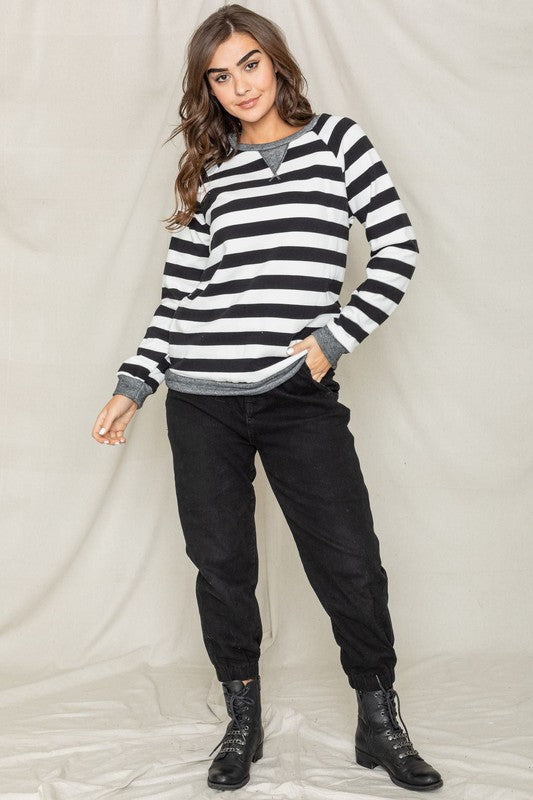 Stilla | Stripe V- Stik Tunika