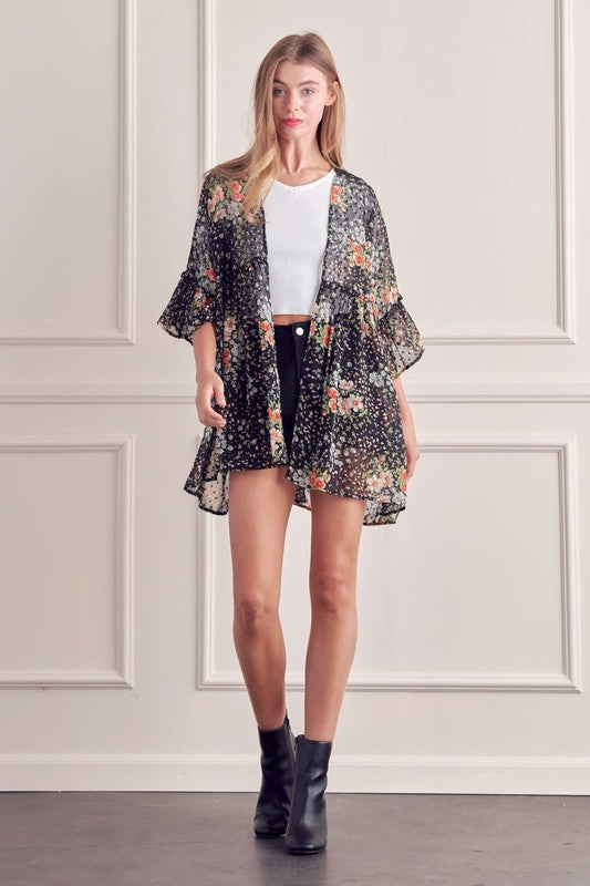 Stilla | Print Volantærmekimono