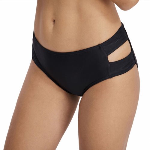 Dame bikiniunderdel med moderigtige cut-outs og høj talje Stilla