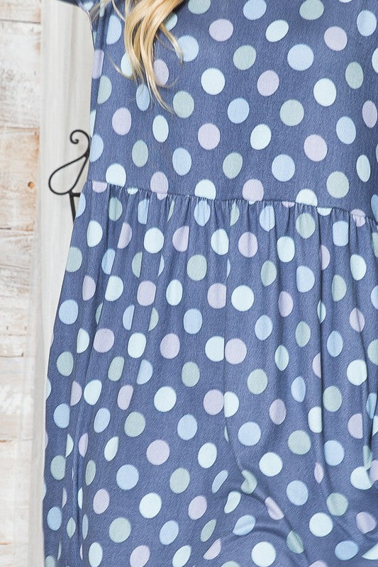 Stilla | Bag Polka Dot Kjole Med Lommer