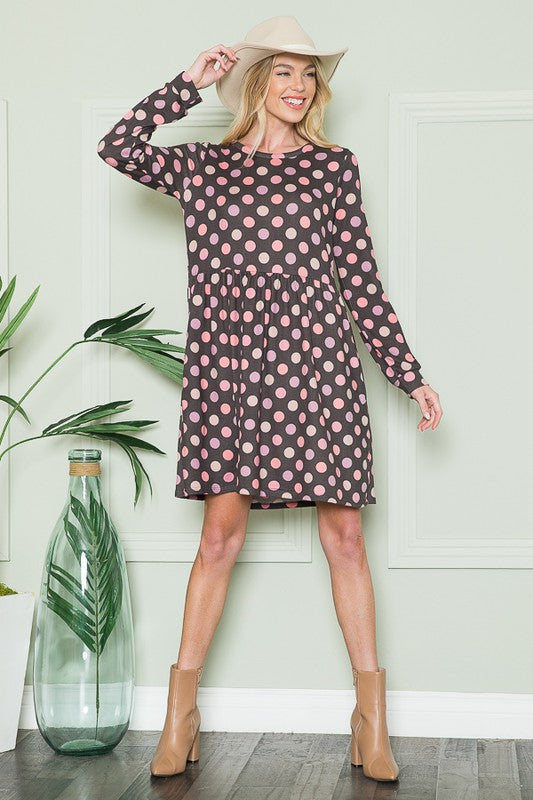 Stilla | Bag Polka Dot Kjole Med Lommer