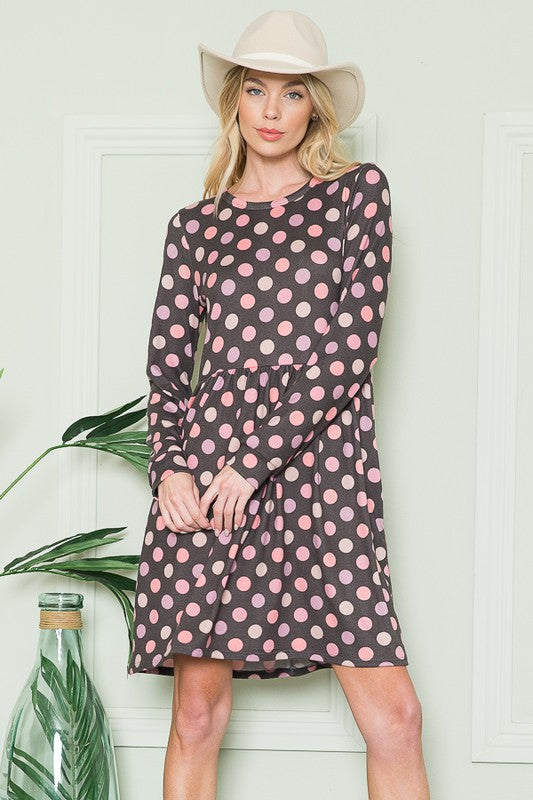 Stilla | Bag Polka Dot Kjole Med Lommer