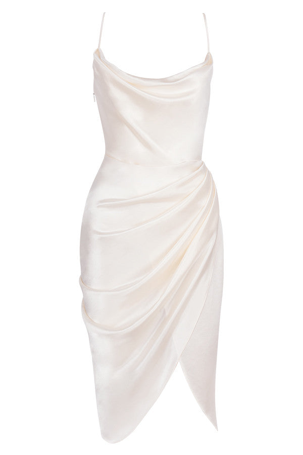 Stilla | Satin Balconette Korset Maxi Kjole