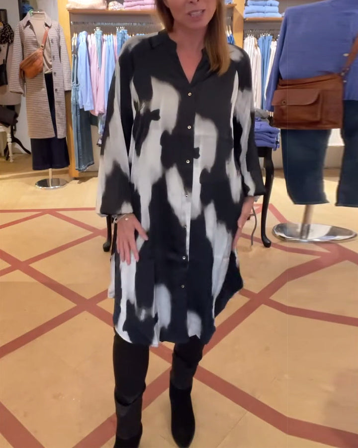 Stilla | Revers Shibori Skjorte