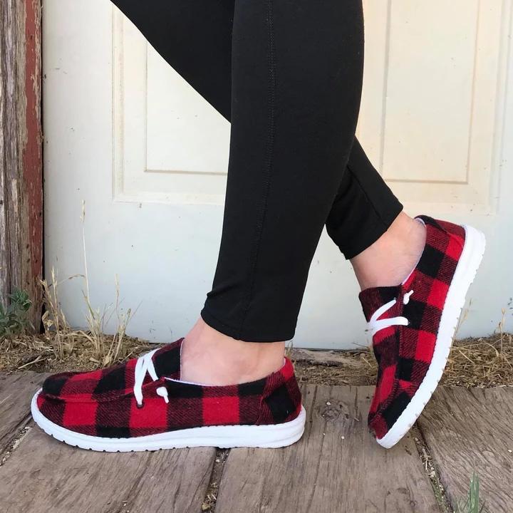 Stilla | Buffalo Plaid Slip on Sko