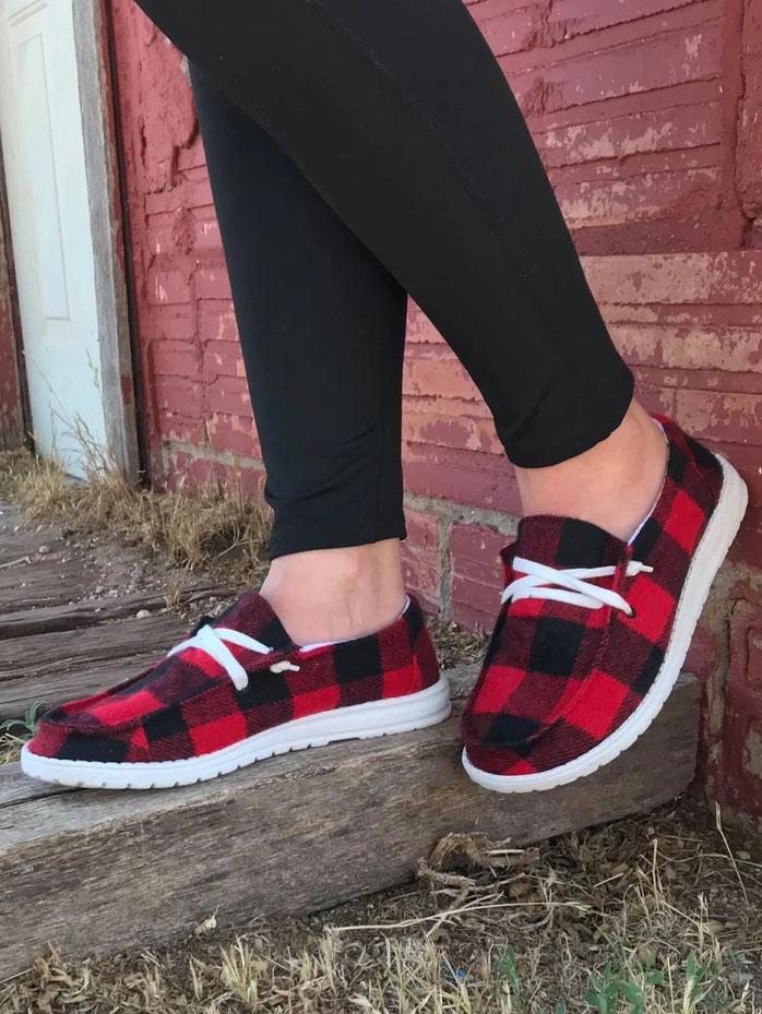 Stilla | Buffalo Plaid Slip on Sko