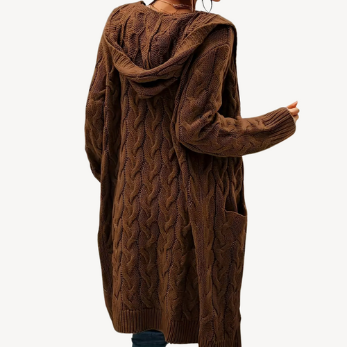 Stilla | Kabelstrik Hættecardigan