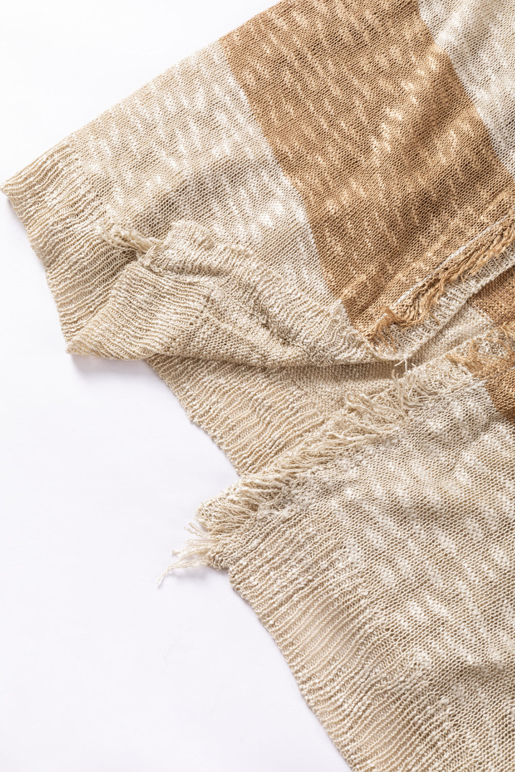 Stilla | Block Åben Front Langærmet Cardigan