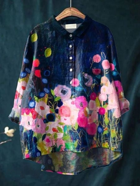 Skovae | Elegant og Alsidig Blomsterbluse