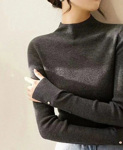 Stilla | Pullover I Antracitfarvet Strik Classic Rulle