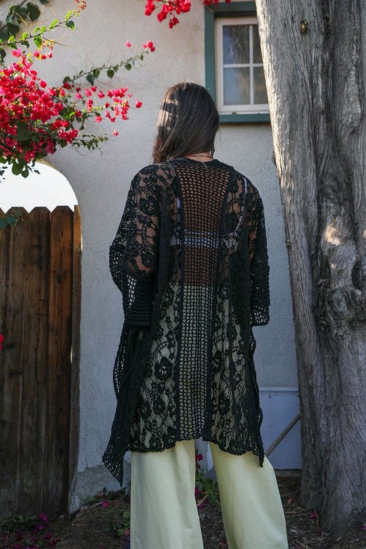 Stilla | Spidstextureret Kimono
