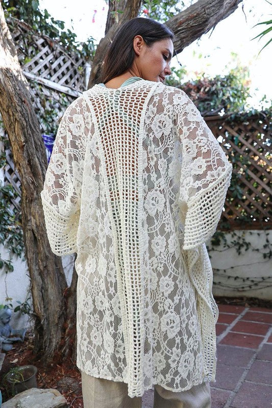 Stilla | Spidstextureret Kimono