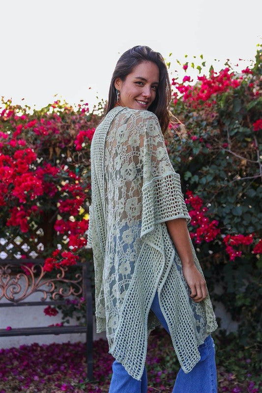 Stilla | Spidstextureret Kimono