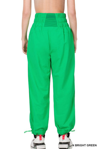 Stilla | Smocked Høj Talje Jogger Bukser