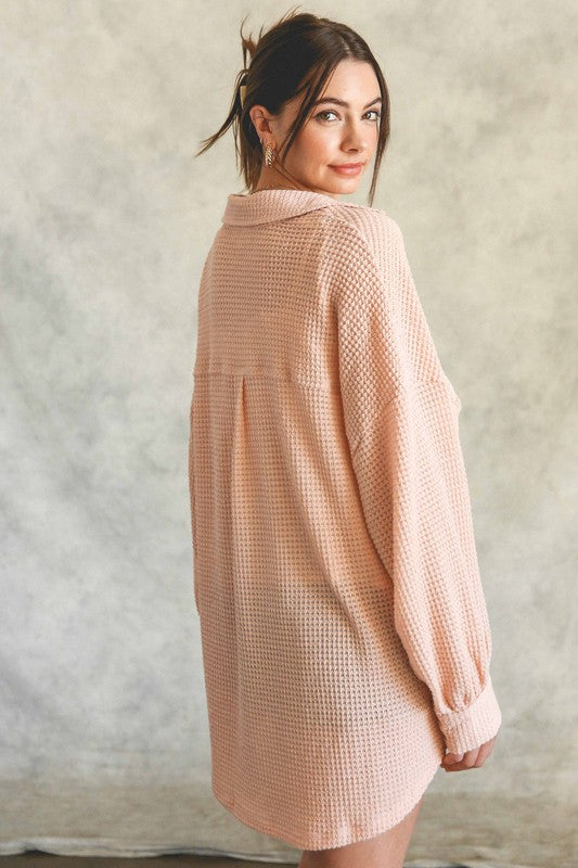 Stilla | Termisk Strik Shacket Top