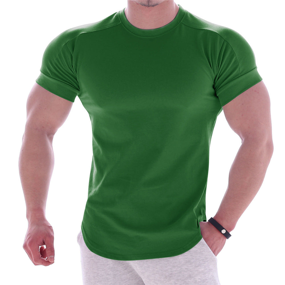 Herrer Åndbart Fitness-T-Shirt med tætsiddende snit og fugtregulerende materiale Stilla
